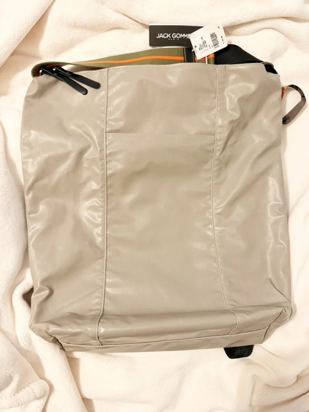 NWT Jack Gomme LONDRES Escape Backpack Taupe Bag Tote Unisex NEW *